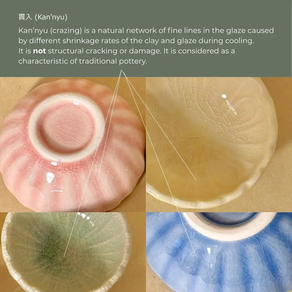 Japanese Mini Ceramic Dipping Sauce Dishes, Set of 4, Pastel Multicolor Floral